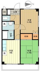 メインビル国立の物件間取画像